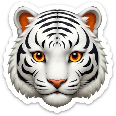 Tigre branco  sticker