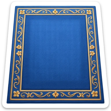 traditional blue carpet sticker