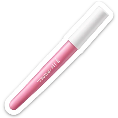 Light pink lipgloss sticker