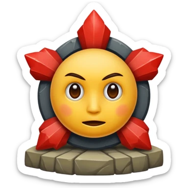 Uma cruz gótica realista sticker