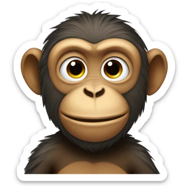 Monkey sticker