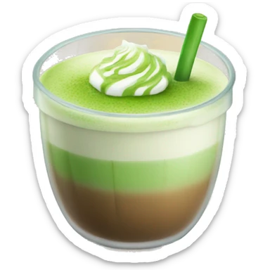 Ice matcha latte sticker