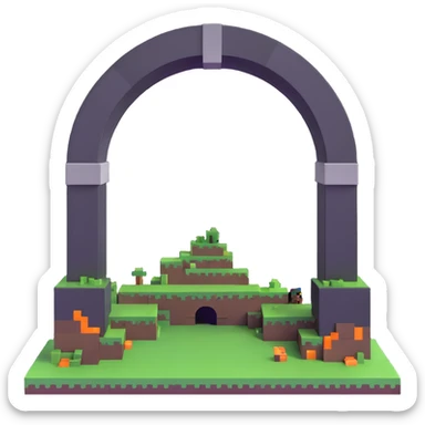 Minecraft End portal sticker