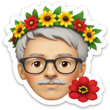 Flower-Crowned Dancer sticker