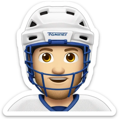 victor wegnez en train de jouer au hockey sur gazon sticker