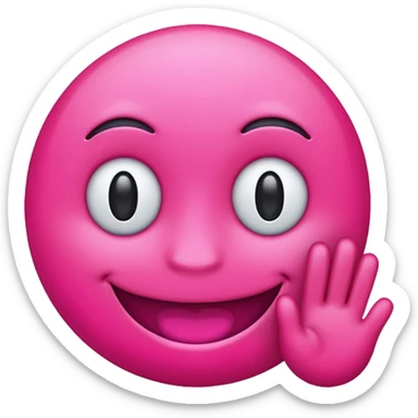 make a discord emoji role that is bright hot pink, almost neon for someone who host events- non gender specified sticker