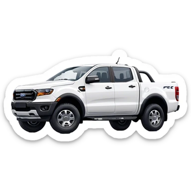 Ford Ranger - Ford (Model Year: 2022) (Iconic colour: White) sticker