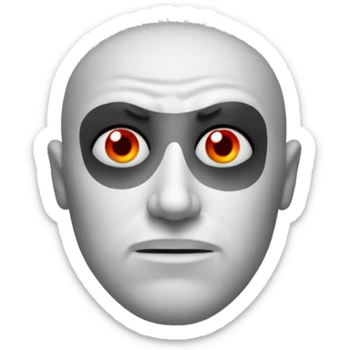 Guy with bloodshot eyes sticker