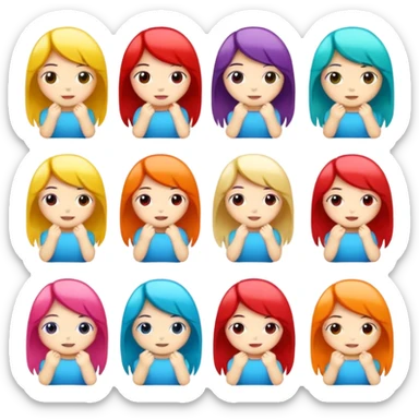 Chibi stickers sticker