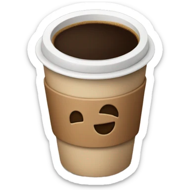 coffee cup to go sticker