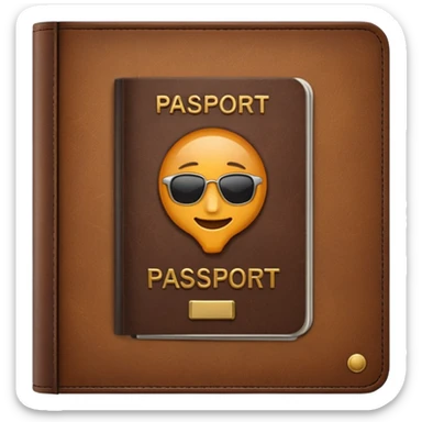 Travelling passport sticker