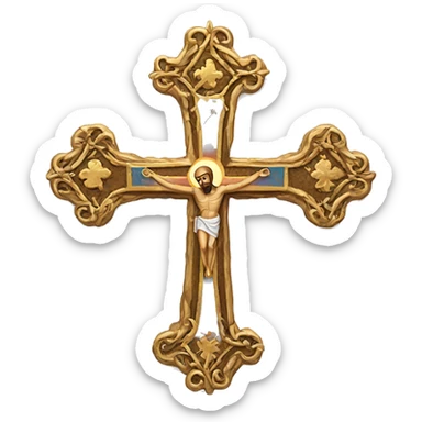 Orthodox cross sticker
