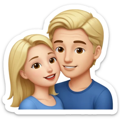 Lover kissing sticker