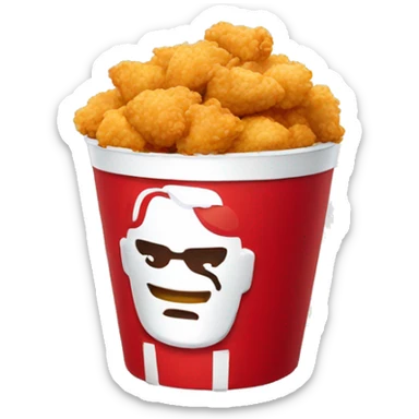 cute kfc bucket sticker