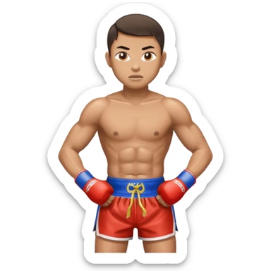 Create a Muay Thai fighter sticker
