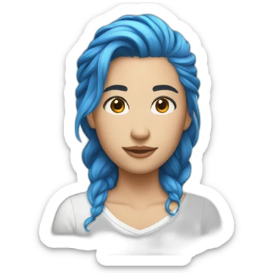 Ashnikko-blue-hair sticker