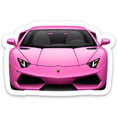 Pink Lamborghini sticker