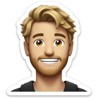 Genera un emoji de Mr Beast sonriendo sticker