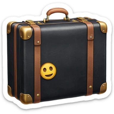 mysterious suitcase, inspired by Agent Sai Srinivas Athreya, emoji style sticker