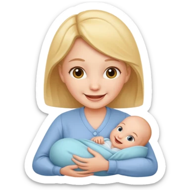 Very smart newborn mother sticker