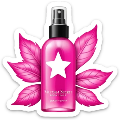 victoria secret body spray mist sticker