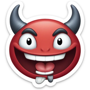 😄 and 😈 mixed  sticker