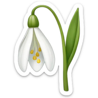 snowdrop sticker