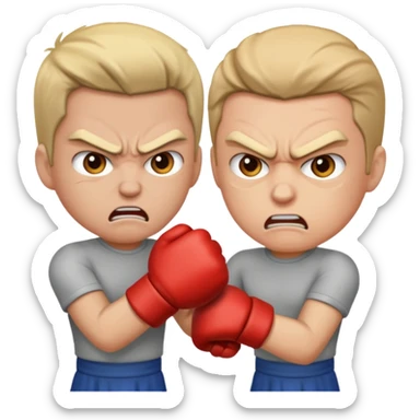 dos personas peleando (no deporte) sticker