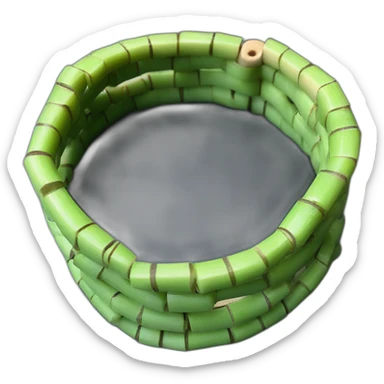 Bamboo water bracelet sticker