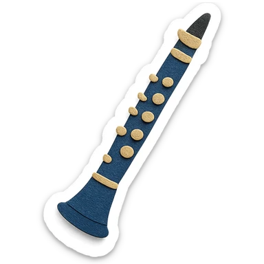 clarinet with mouthpiece sticker