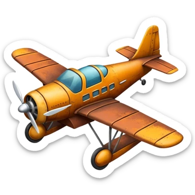 small size plane old town sticker