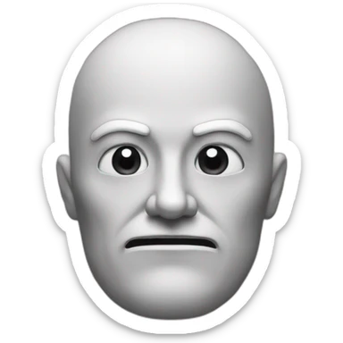 Antagonist face sticker