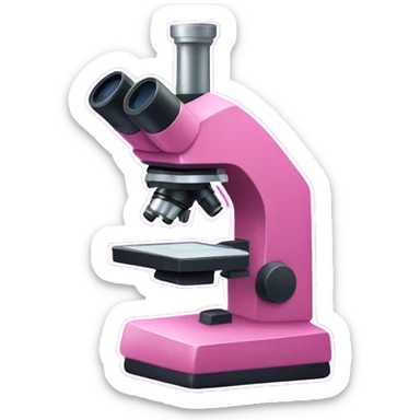 Pink microscope sticker