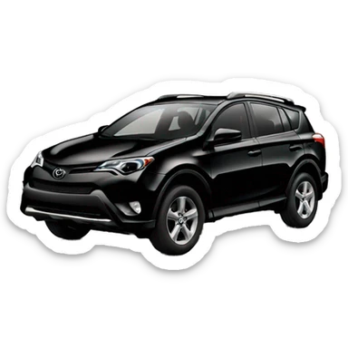 toyota rav4 black car sticker