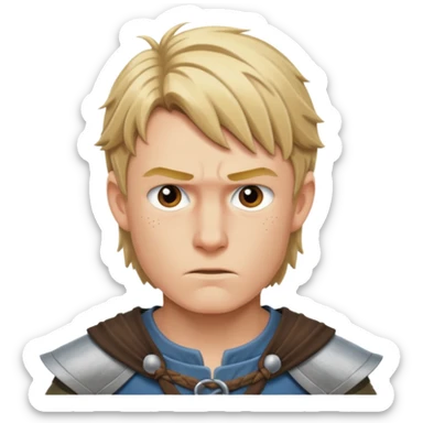 thorfinn face copy and paste  sticker