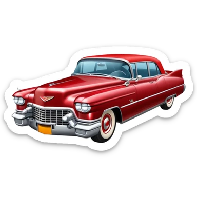 auto antiguo cadillac sticker