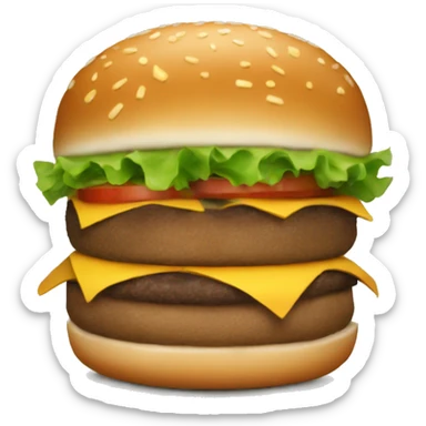 Burger sticker