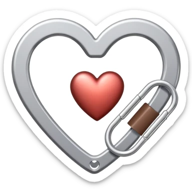 one milk paper clip and on top of the paper clip a brown heart sticker