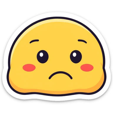 Sad emoji  sticker