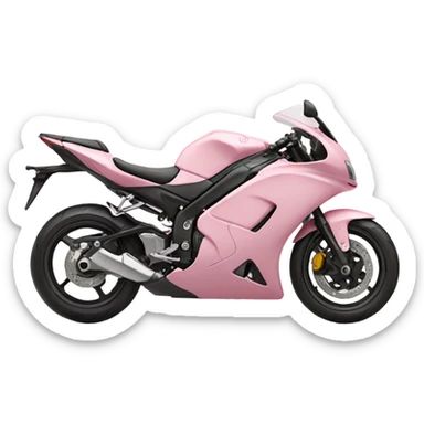 Light pink motobike sticker