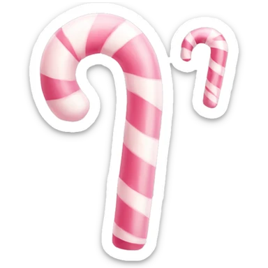 pale pink candy cane sticker