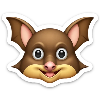 Natürliche Fledermaus ganzkörper sticker