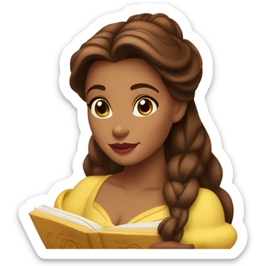beauty and the beast belle sticker