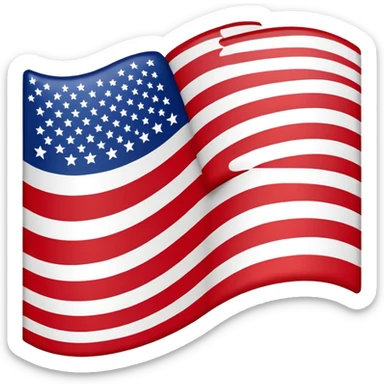American flag sticker