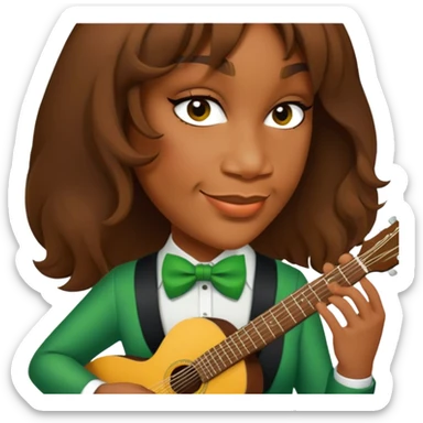 Leprechaun Guitarist sticker