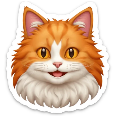 chat qui dit bonjour sticker