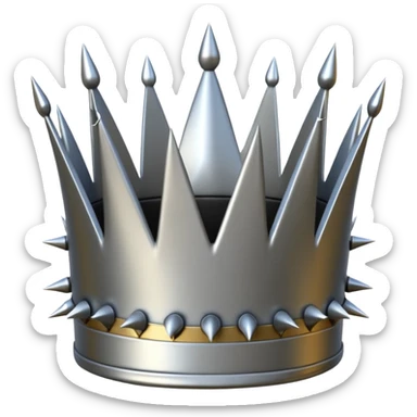Spiked crown sticker