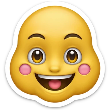 Emoji fou avec un entonnoir sur la tête sticker