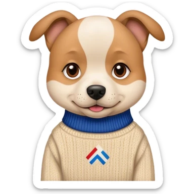 Hund mit AfD Pulli  sticker