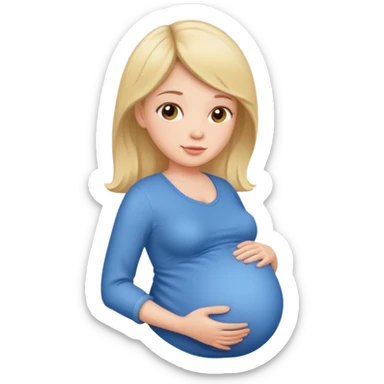 pregnant woman sticker